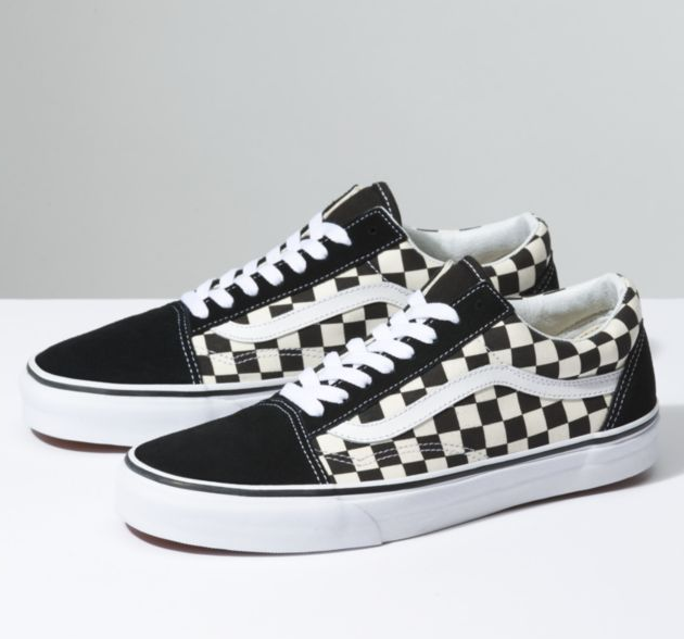 vans slip on blur chex skate shoe